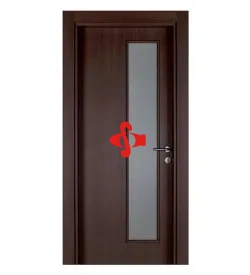 Ado 103 Yarım Boy Camlı Otel Kapısı