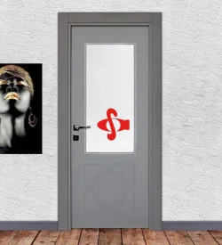 Ado 7061 Camlı Antrasit Kompozit Kapı