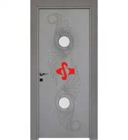 Ado Cedrus 7032 Desen Içi Camlı Membran Kapı