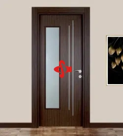 Ado Kapı 1103R Camlı Abanoz Kompozit Kapı