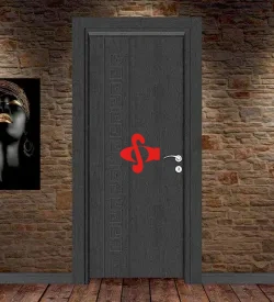 Versace Desenli Ado Membran Kapı